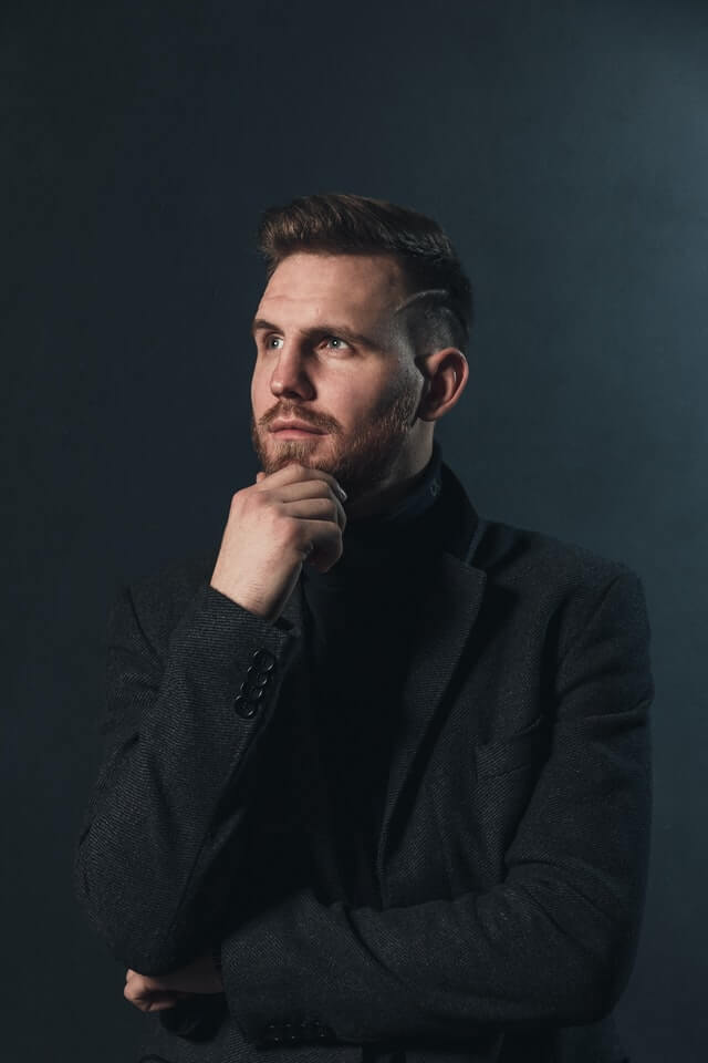 Man In Black Suit Jacket